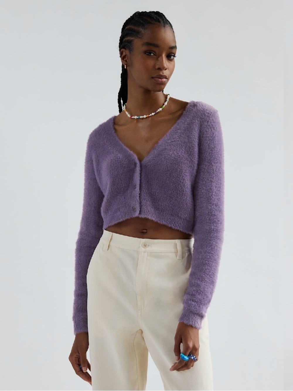 Sunday Best Reese Cardigan In Violet Haze